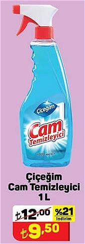 Çiçeğim Cam Temizleyici 1 l image