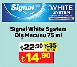 Signal White System Diş Macunu 75 ml image