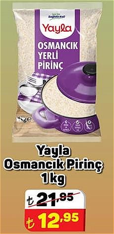 Yayla Osmancık Pirinç 1 kg image
