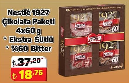 Nestle 1927 Çikolata Paketi 4x60 g image