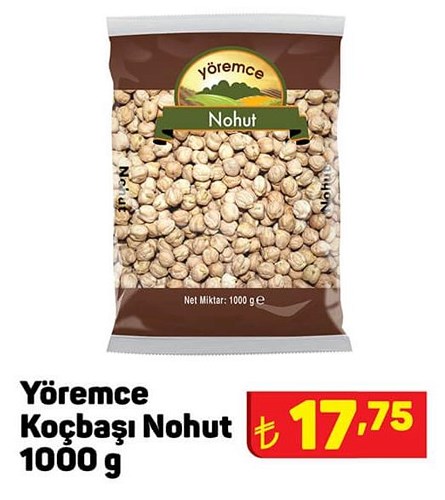 Yöremce Koçbaşı Nohut 1000 g image