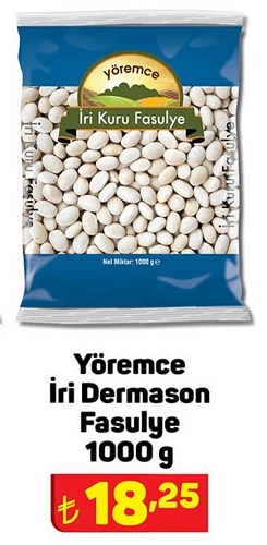 Yöremce İri Dermason Fasulye 1000 g image