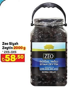 Zeo Siyah Zeytin 2000 g 2XS-3XS image