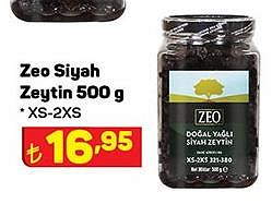 Zeo Siyah Zeytin 500 g XS-2XS image