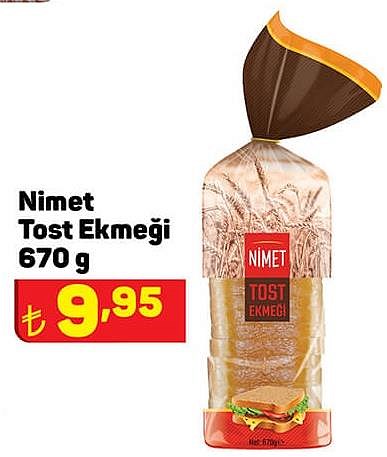 Nimet Tost Ekmeği 670 g image