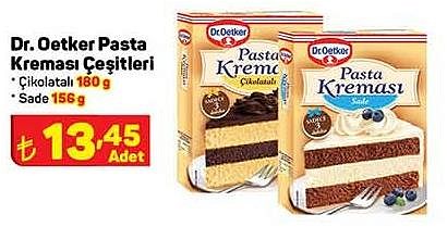 Dr. Oetker Pasta Kreması Çeşitleri Çikolatalı 180 g/Sade 156 g image