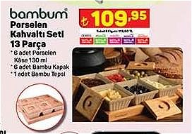 Bambum Porselen Kahvaltı Seti 13 Parça image