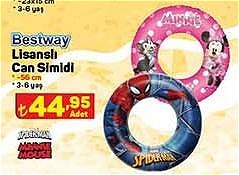 Bestway Lisanslı Can Simidi 56 cm 3-6 yaş Spiderman / Minnie Mouse image