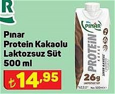 Pınar Protein Kakaolu Laktozsuz Süt 500 ml image