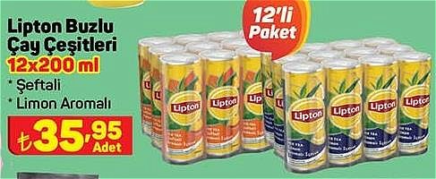 Lipton Buzlu Çay Çeşitleri 12x200 ml image