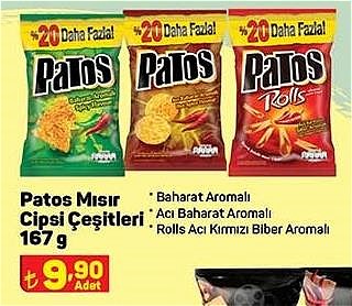 Patos Mısır Cipsi Çeşitleri 167 g image