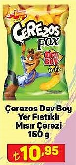 Çerezos Dev Boy Yer Fıstıklı Mısır Çerezi 150 g image