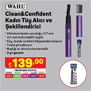 Wahl Clean&Confident Kadın Tüy Alıcı ve Şekillendirici image