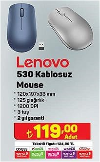 Lenovo 530 Kablosuz Mouse image