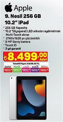 Apple 9. Nesil 256 GB 10.2 inç iPad image