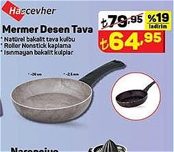 Hascevher Mermer Desen Tava 26 cm image