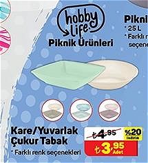 Hobby Life Kare/Yuvarlak Çukur Tabak image