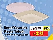 Hobby Life Kare/Yuvarlak Pasta Tabağı image