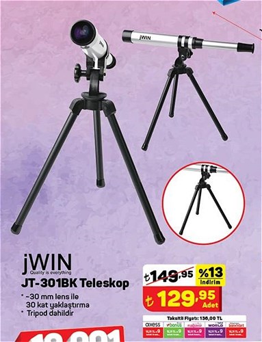 Jwin JT-301BK Teleskop image