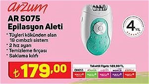 Arzum AR 5075 Epilasyon Aleti image