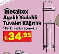 Metaltex Ayaklı Yedekli Tuvalet Kağıtlık  image