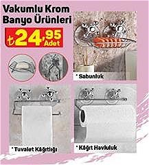 Vakumlu Krom Banyo Ürünleri image