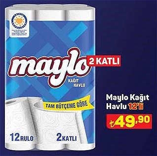 Maylo Kağıt Havlu 12'li 2 Katlı image