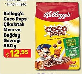 Kellogg's Coco Pops Çikolatalı Mısır ve Buğday Gevreği 580 g image