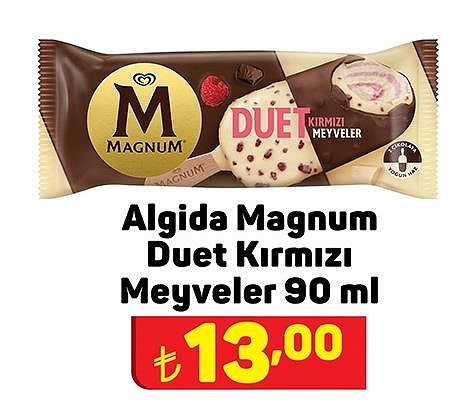 Algida Magnum Düet Kırmızı Meyveler 90 ml image