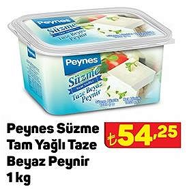 Peynes Süzme Tam Yağlı Taze Beyaz Peynir 1 kg  image