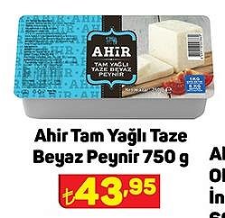 Ahir Tam Yağlı Taze Beyaz Peynir 750 g image