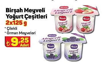 Birşah Meyveli Yoğurt Çeşitleri 2x125 g image