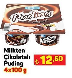 Milkten Çikolatalı Puding 4x100 g image