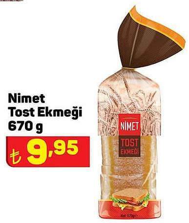 Nimet Tost Ekmeği 670 g image