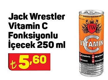 Jack Wrestler Vitamin C Fonksiyonlu İçecek 250 ml image