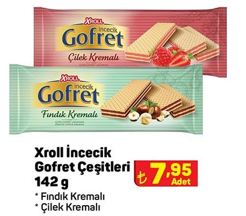 Xroll İncecik Gofret Çeşitleri 142 g image