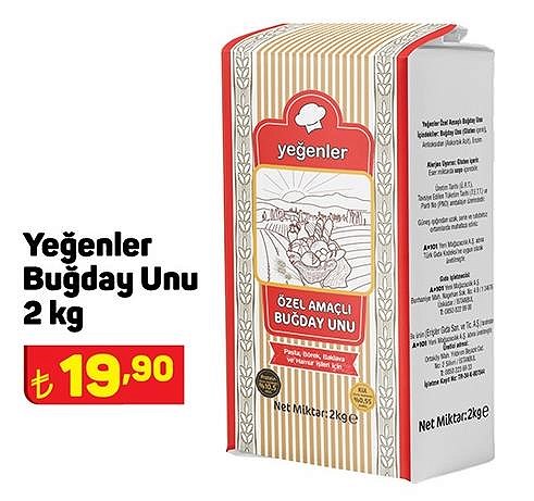 Yeğenler Buğday Unu 2 kg image