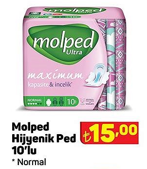 Molped Hijyenik Ped 10'lu Normal image