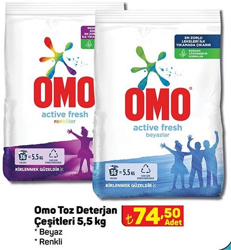 Omo Toz Deterjan Çeşitleri 5,5 kg image