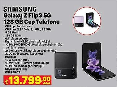 Samsung Galaxy Z Flip3 5G 128 GB Cep Telefonu image