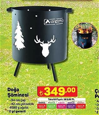 Orcamp Doğa Şöminesi 34 cm image