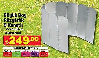 Orcamp Büyük Boy Rüzgarlık 9 Kanatlı 55x16x6 cm image