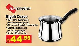 Hascevher Siyah Cezve 150 ml image