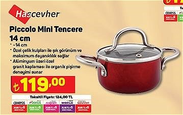 Hascevher Piccolo Mini Tencere 14 cm image