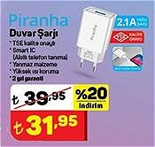 Piranha Duvar Şarjı 2.1A image