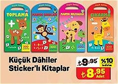 Küçük Dahiler Sticker'lı Kitaplar image