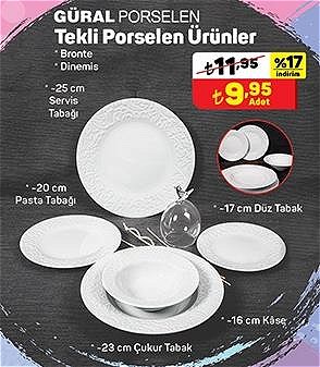 Güral Porselen Tekli Porselen Ürünler Bronte/Dinemis image