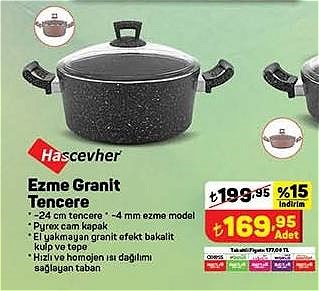 Hascevher Ezme Granit Tencere 24 cm image