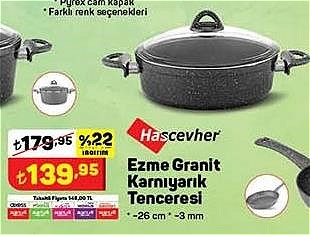 Hascevher Ezme Granit Karnıyarık Tenceresi 26 cm image