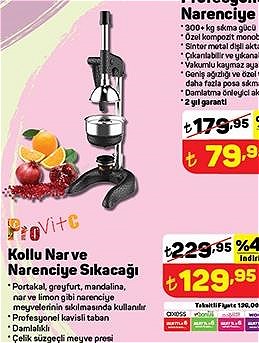 ProVitc Kollu Nar ve Narenciye Sıkacağı image